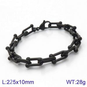 Stainless Steel Black-plating Bracelet - KB138319-KFC