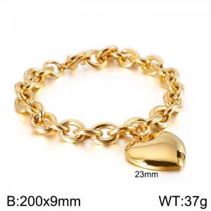 Stainless Steel Gold-plating Bracelet - KB138648-Z