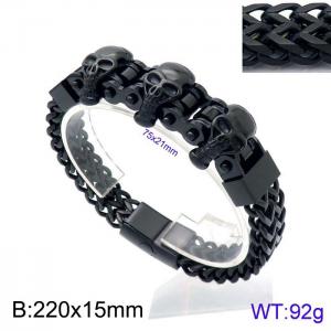 Stainless Skull Bracelet - KB138746-KFC