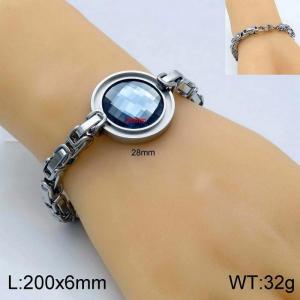 Stainless Steel Stone Bracelet - KB139190-Z