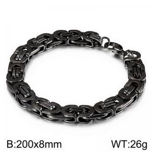 Stainless Steel Black-plating Bracelet - KB139229-Z