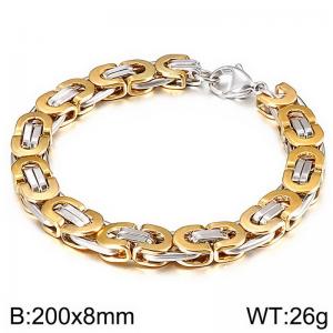 Stainless Steel Gold-plating Bracelet - KB139231-Z