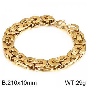 Stainless Steel Gold-plating Bracelet - KB139233-Z