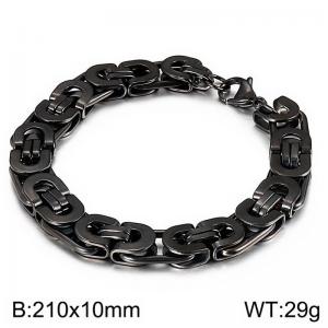 Stainless Steel Black-plating Bracelet - KB139234-Z