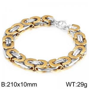 Stainless Steel Gold-plating Bracelet - KB139235-Z