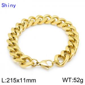 Stainless Steel Gold-plating Bracelet - KB139239-Z