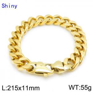 Stainless Steel Gold-plating Bracelet - KB139242-Z