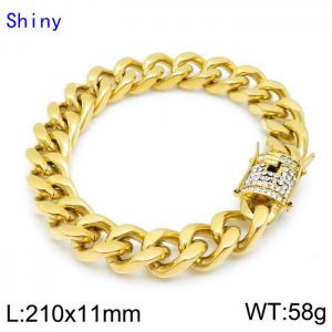 Stainless Steel Gold-plating Bracelet - KB139247-Z