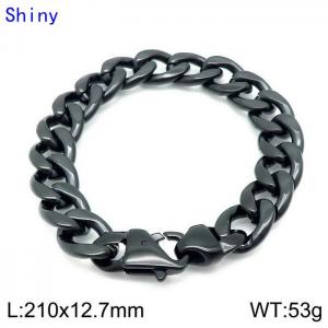Stainless Steel Black-plating Bracelet - KB139251-Z