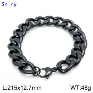 Stainless Steel Black-plating Bracelet - KB139254-Z