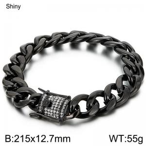 Stainless Steel Black-plating Bracelet - KB139260-Z