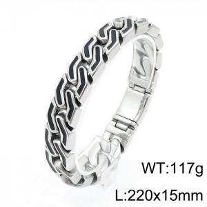 Stainless Steel Bracelet(Men) - KB139274-KJX