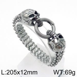 Stainless Skull Bracelet - KB139280-Z