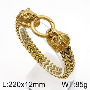 Stainless Steel Gold-plating Bracelet - KB139282-Z