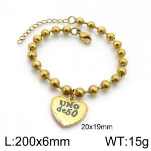 Stainless Steel Gold-plating Bracelet - KB139299-Z