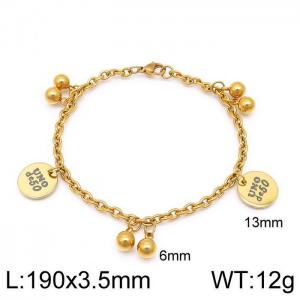 Stainless Steel Gold-plating Bracelet - KB139310-Z