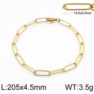 Stainless Steel Gold-plating Bracelet - KB139312-Z