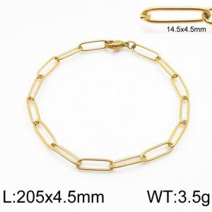 Stainless Steel Gold-plating Bracelet - KB139312-Z