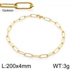 Stainless Steel Gold-plating Bracelet - KB139316-Z
