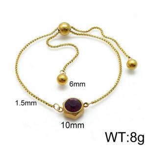 Stainless Steel Gold-plating Bracelet - KB139331-Z