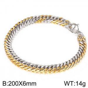 Stainless Steel Gold-plating Bracelet - KB139515-Z