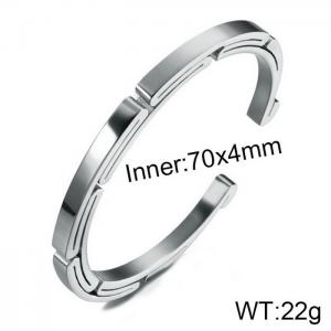 Stainless Steel Bangle - KB139664-WGMJ