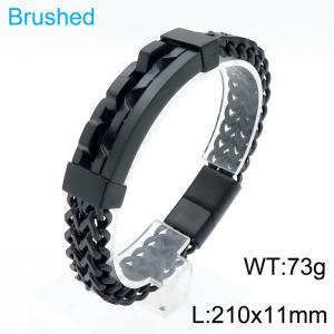 Stainless Steel Black-plating Bracelet - KB139742-KFC