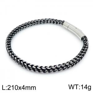Stainless Steel Black-plating Bracelet - KB139765-KFC