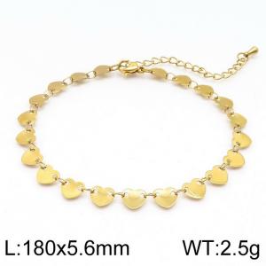 Stainless Steel Gold-plating Bracelet - KB139818-Z