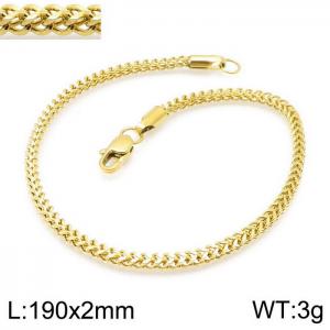 Stainless Steel Gold-plating Bracelet - KB139952-K