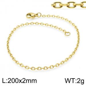 Stainless Steel Gold-plating Bracelet - KB139968-Z