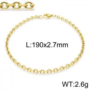 Stainless Steel Gold-plating Bracelet - KB139970-Z