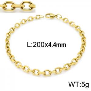 Stainless Steel Gold-plating Bracelet - KB139974-Z