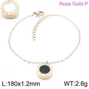 Stainless Steel Rose Gold-plating Bracelet - KB140224-K