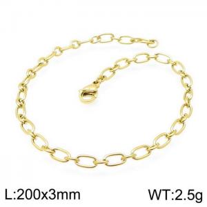 Stainless Steel Gold-plating Bracelet - KB142677-Z