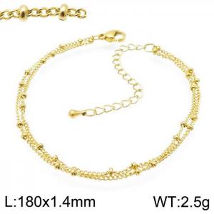 Stainless Steel Gold-plating Bracelet - KB142679-Z