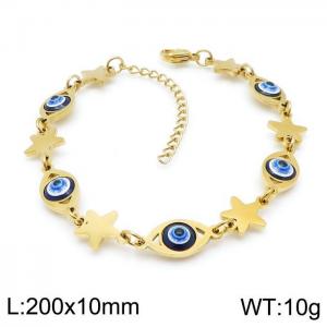 Stainless Steel Gold-plating Bracelet - KB142836-JG