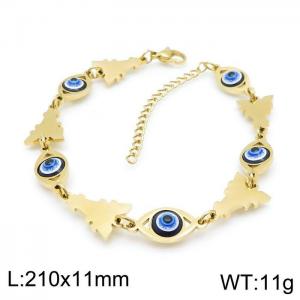 Stainless Steel Gold-plating Bracelet - KB142837-JG