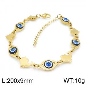 Stainless Steel Gold-plating Bracelet - KB142844-JG