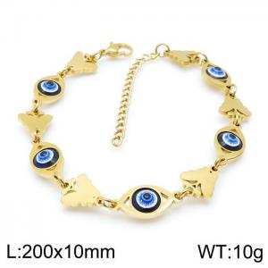 Stainless Steel Gold-plating Bracelet - KB142846-JG