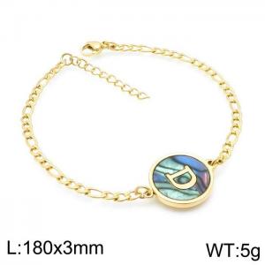 Stainless Steel Gold-plating Bracelet - KB143169-LB