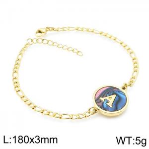 Stainless Steel Gold-plating Bracelet - KB143170-LB