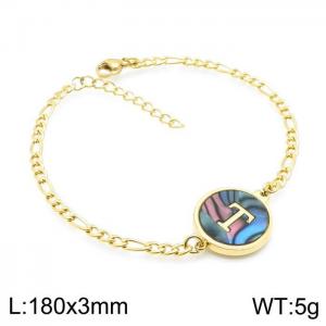 Stainless Steel Gold-plating Bracelet - KB143171-LB