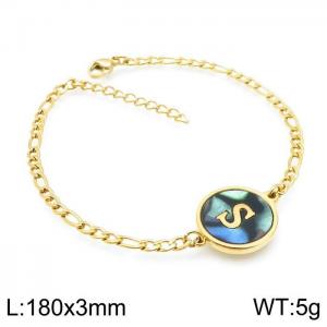 Stainless Steel Gold-plating Bracelet - KB143172-LB