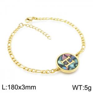 Stainless Steel Gold-plating Bracelet - KB143174-LB