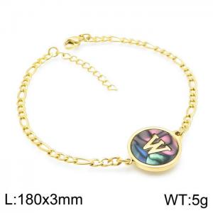 Stainless Steel Gold-plating Bracelet - KB143175-LB