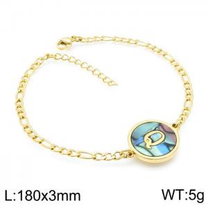 Stainless Steel Gold-plating Bracelet - KB143177-LB