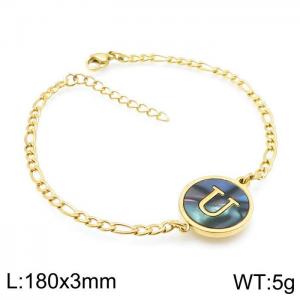 Stainless Steel Gold-plating Bracelet - KB143178-LB