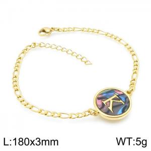 Stainless Steel Gold-plating Bracelet - KB143184-LB