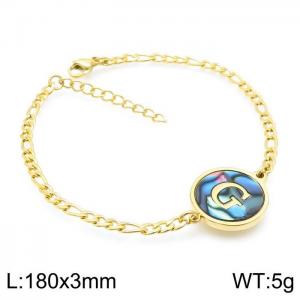 Stainless Steel Gold-plating Bracelet - KB143186-LB